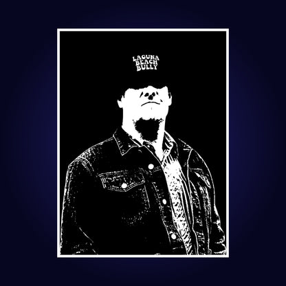 Grungy Laguna Beach Bully Organic Tee